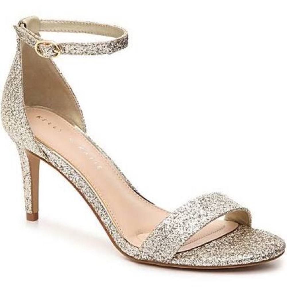 Kelly + Katie New Sparkly Gold Kirstie Heels!